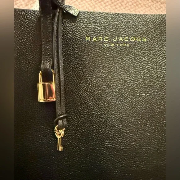 Marc Jacobs Black Tote with Gold Accents - Picture 2 of 8